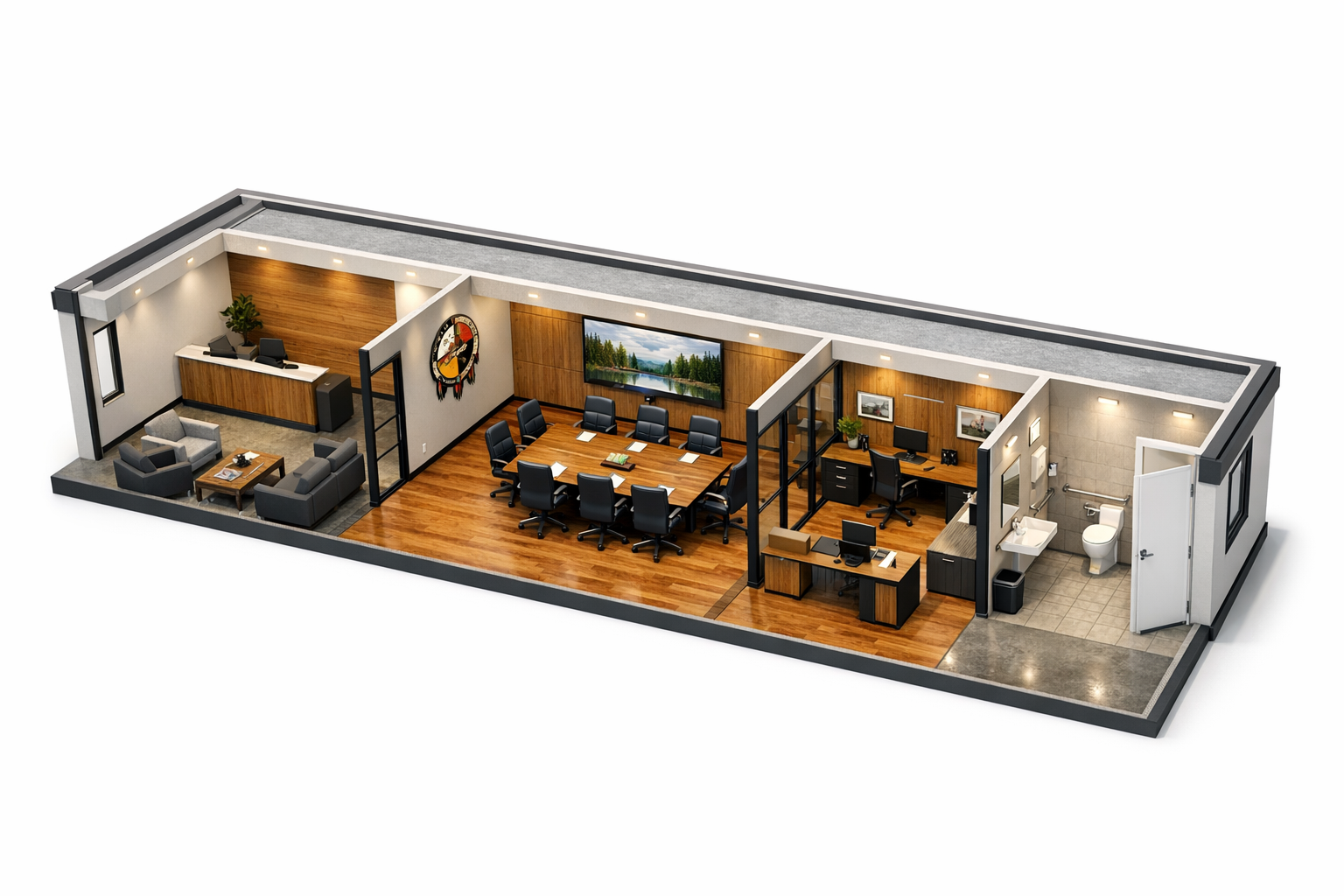 Model C-1 640 Sq Ft Commercial Office