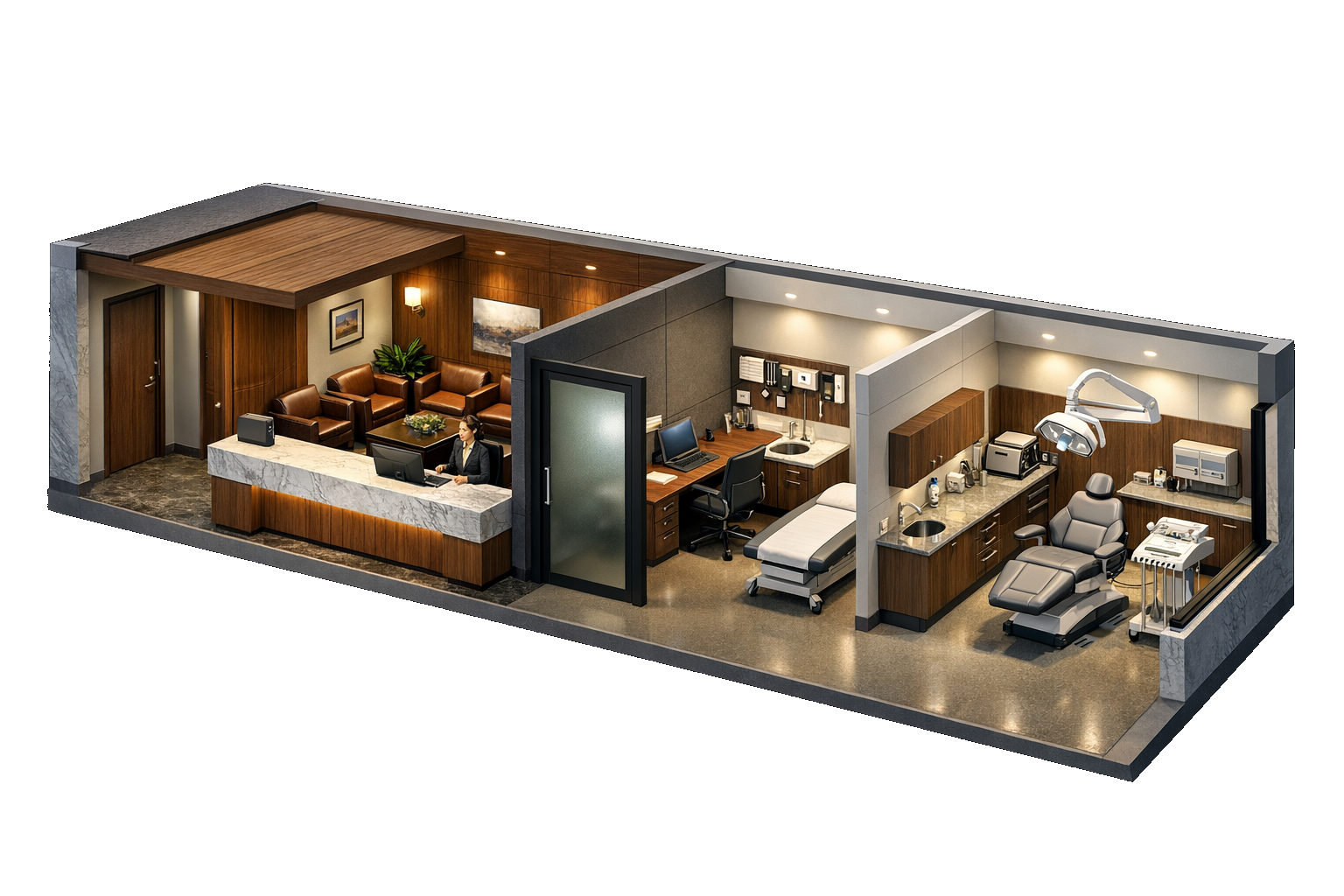 Model H-1 640 Sq Ft Community Healthcare & Dental Clinic